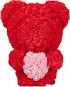 Мишка из роз No Brand Rose Bear стоящий с сердцем / 8021 (40см, красный)