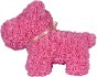 Собака из роз No Brand Rose Dog / 8020 (40см, розовый)